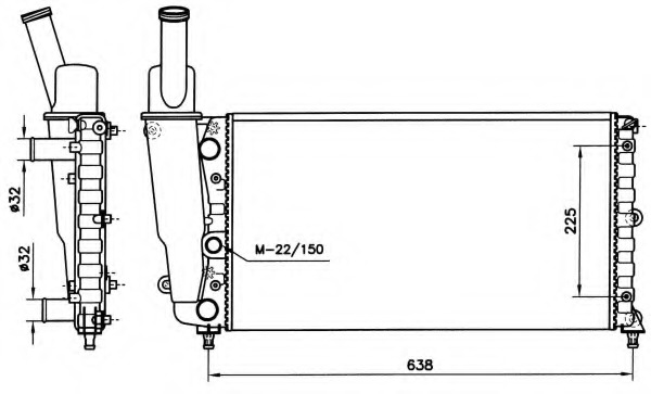 Radiator racire motor