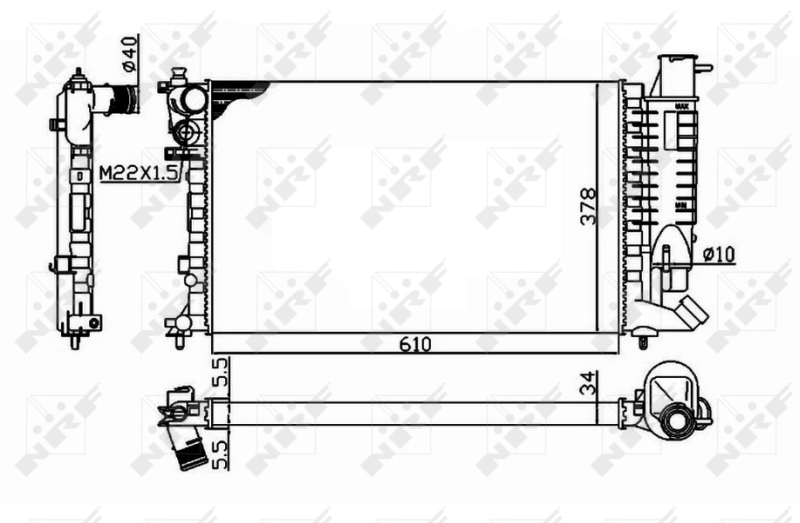 Radiator racire motor