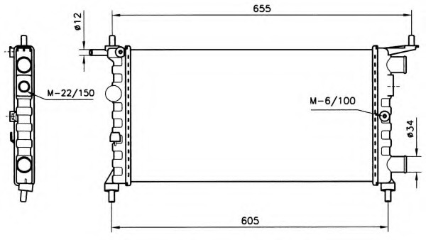 Radiator racire motor