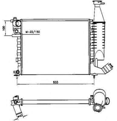 Radiator racire motor