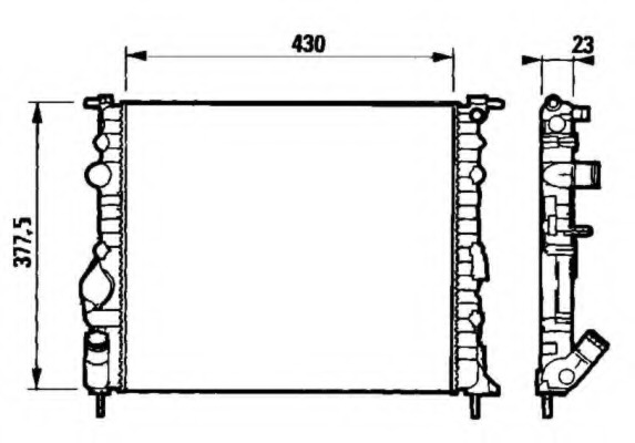 Radiator racire motor