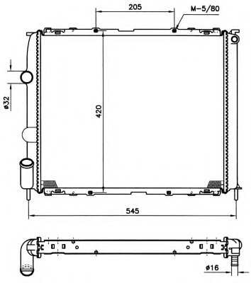 Radiator racire motor