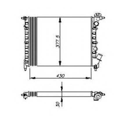 Radiator racire motor