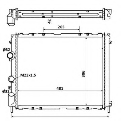 Radiator racire motor