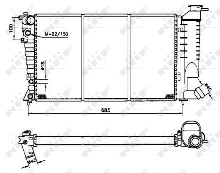 Radiator racire motor