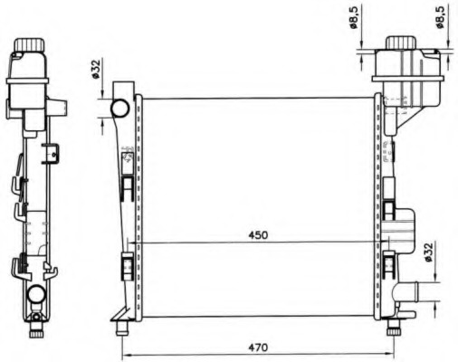 Radiator racire motor