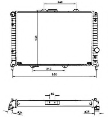 Radiator racire motor