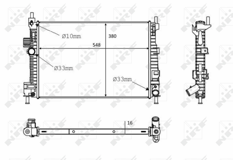 Radiator racire motor