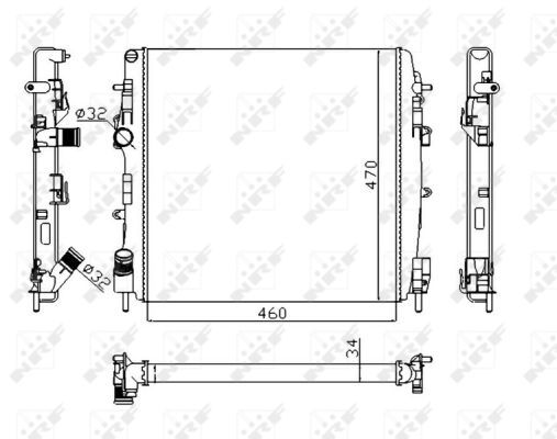 Radiator racire motor