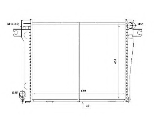 Radiator racire motor