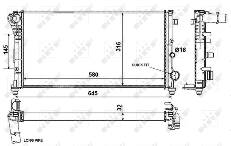 Radiator racire motor