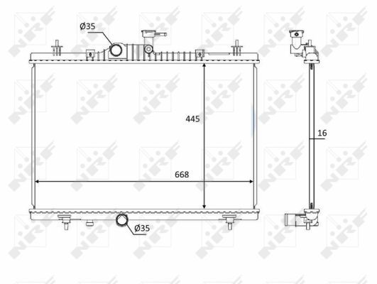 Radiator racire motor