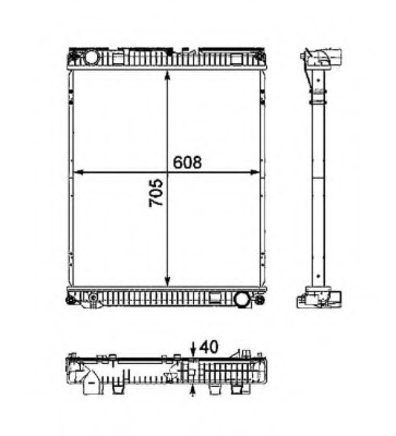 Radiator racire motor