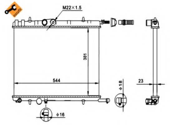 Radiator racire motor