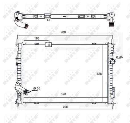 Radiator racire motor