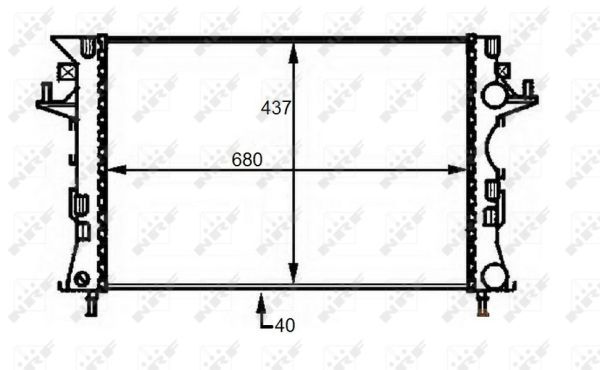 Radiator racire motor