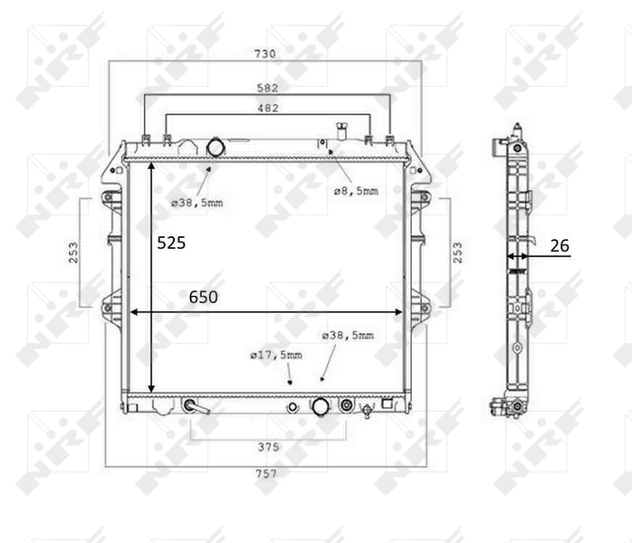 Radiator racire motor