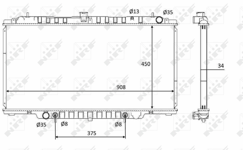 Radiator racire motor