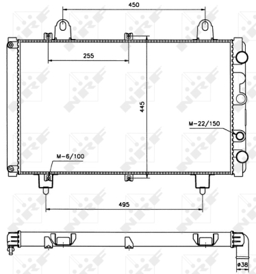 Radiator racire motor