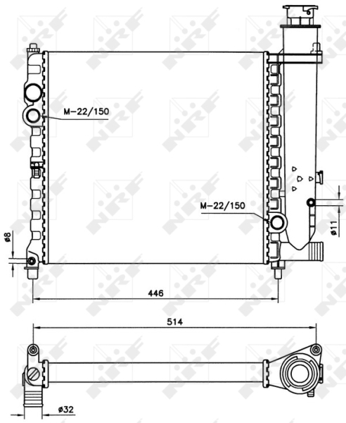 Radiator racire motor