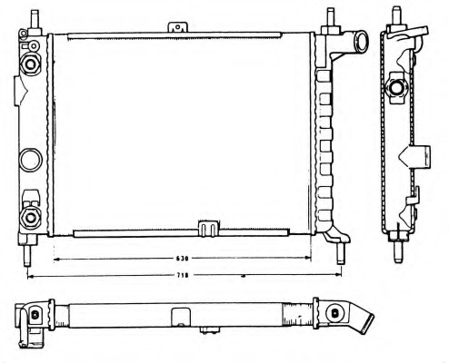 Radiator racire motor