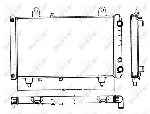 Radiator racire motor