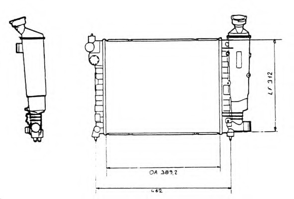 Radiator racire motor