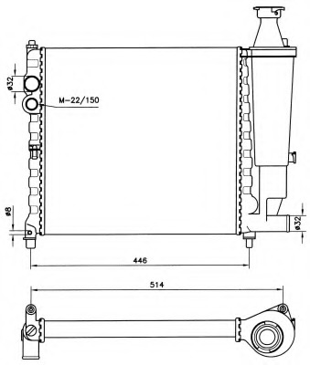 Radiator racire motor