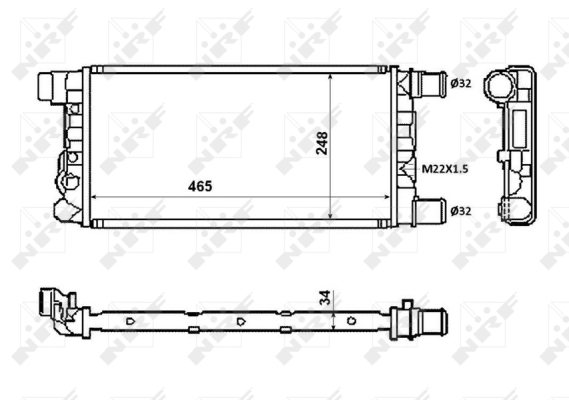 Radiator racire motor