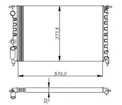 Radiator racire motor