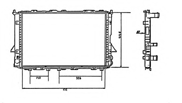 Radiator racire motor