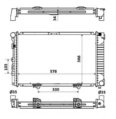 Radiator racire motor