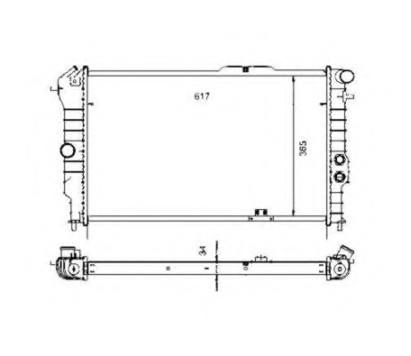 Radiator racire motor