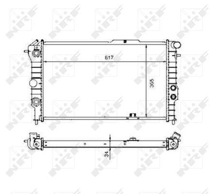 Radiator racire motor