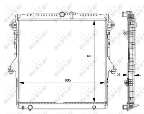 Radiator racire motor