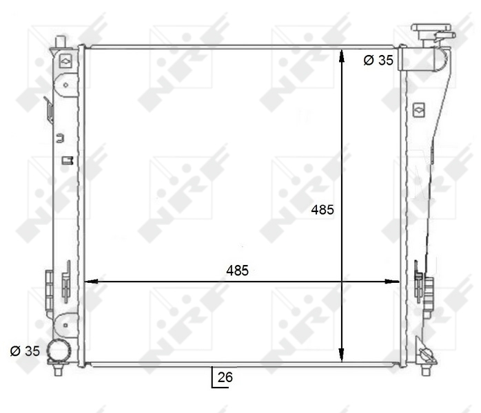 Radiator racire motor