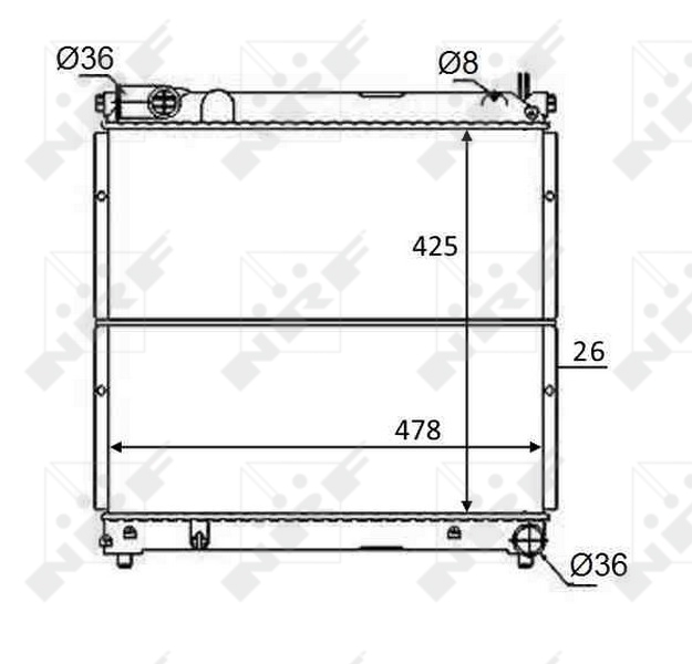 Radiator racire motor