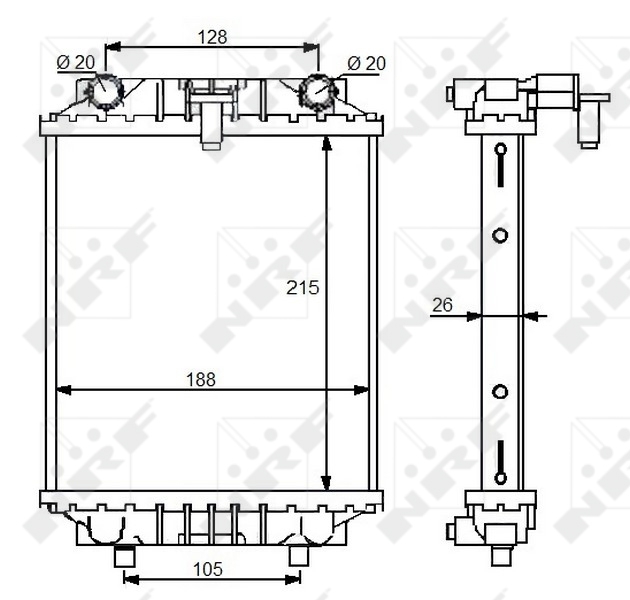 Radiator racire motor