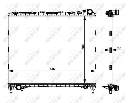 Radiator racire motor