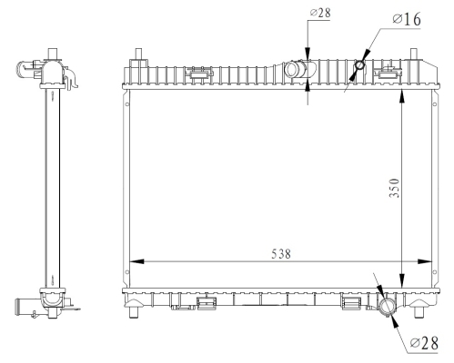 Radiator racire motor