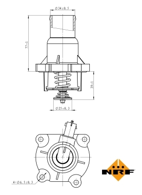 Termostat lichid racire