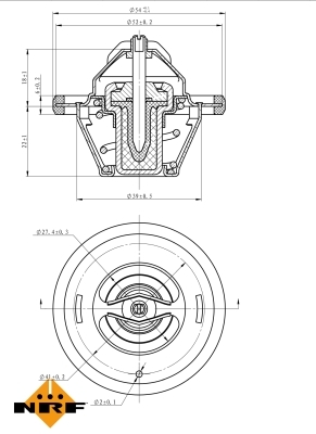 Termostat lichid racire