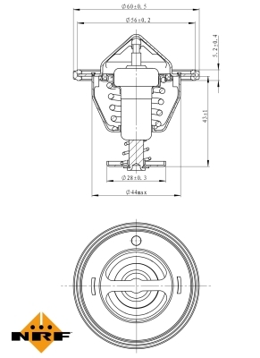 Termostat lichid racire