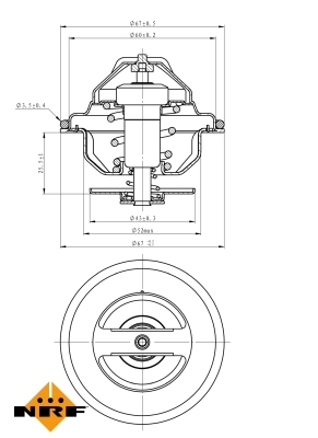 Termostat lichid racire