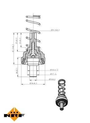 Termostat lichid racire