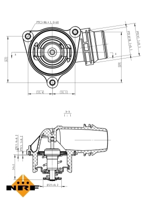 Termostat lichid racire