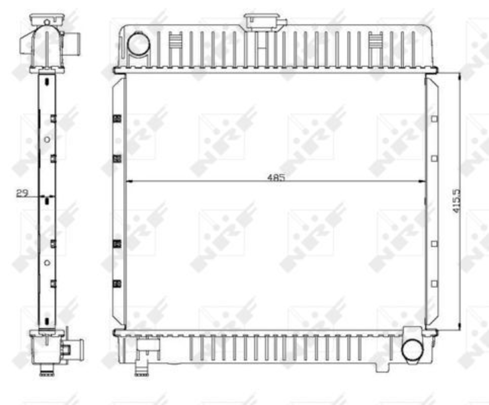 Radiator racire motor