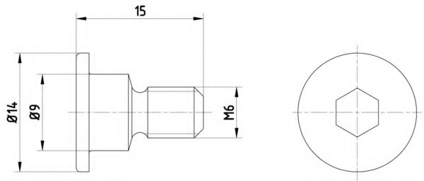 Surub disc frana