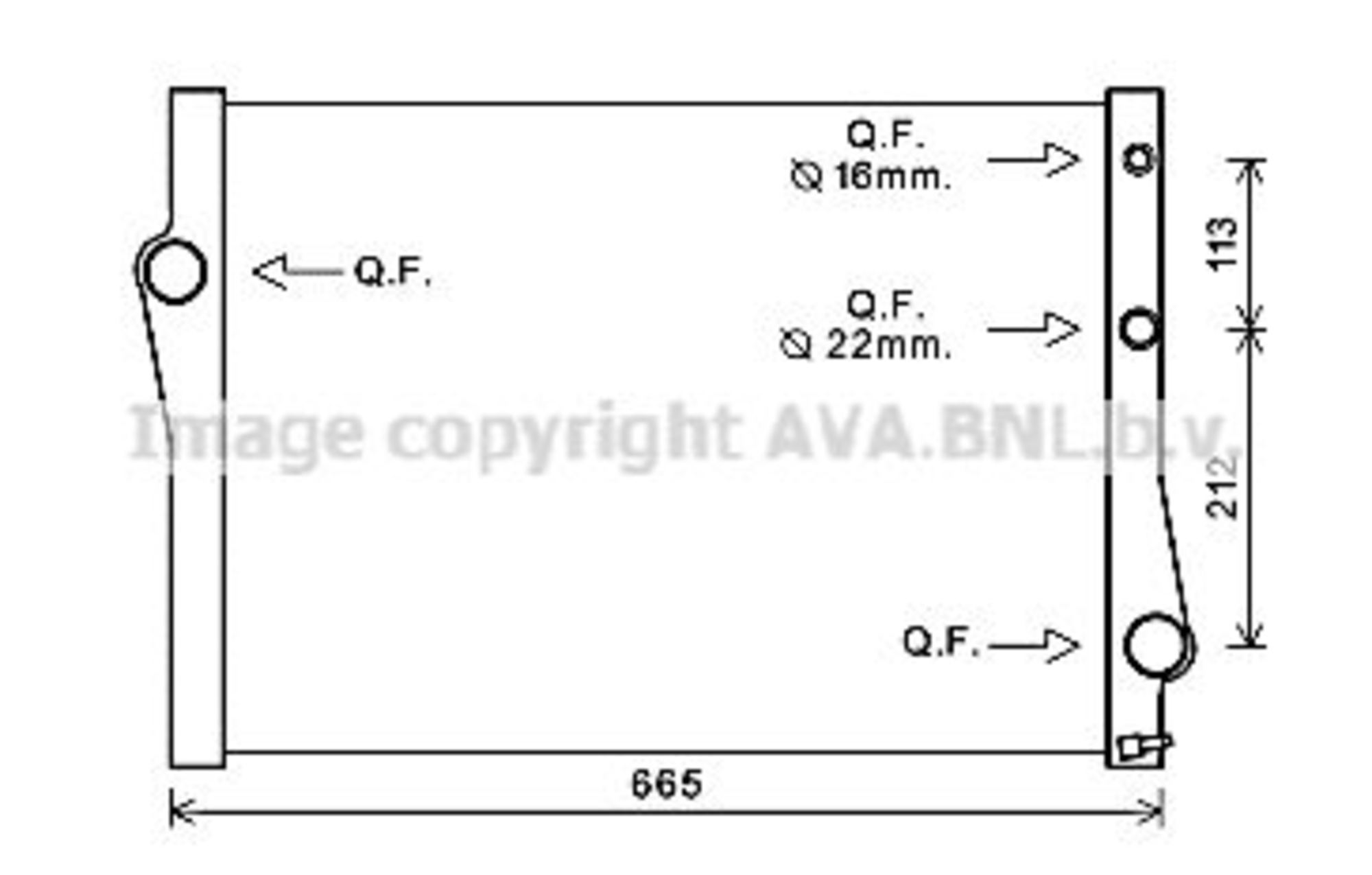 Radiator racire motor