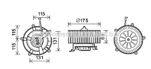 Electromotor, ventilatie interioara